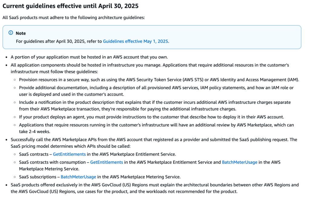 Current guidelines effective until April 30, 2025